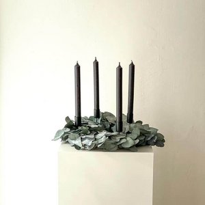 Adventskranz Trockenblumen "Eukalyptus green"