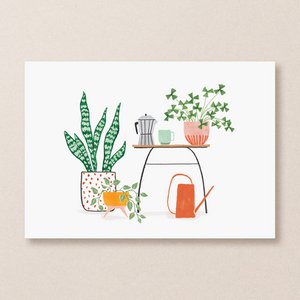 Postcard | Plants and Coffee
