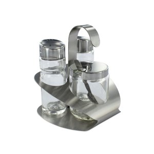 Fakelmann mosterd-, peper- en zoutstel