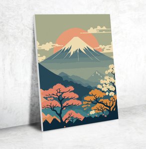 PAINT BY NUMBER 30 x 40 MOUNT FUJI