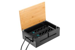 Kabelbeheerbox, zwart