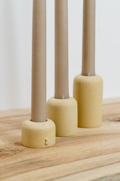 Beige lysestager