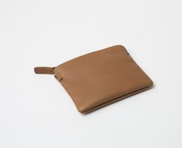 Leather "Zipper S" purse