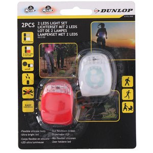 Dunlop Bicycle Light Set LED 2-piece