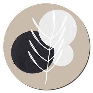 Wandkreis - Blatt 30 cm