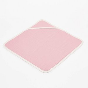 Badcape hellrosa - weiche Punkte