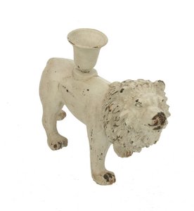 Candlestick Lion white