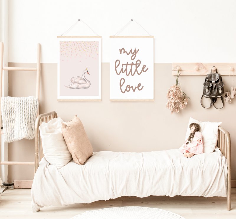 Swan poster, ballet poster, ballerina poster, ballet print, ballet poster, girls room poster, girls nursery poster, pink girls room decor