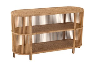 J-Line Console Exo Bamboe/Rotan Naturel