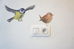 Wall sticker wren