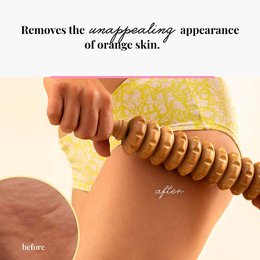 Wooden Cellulite Massage Body Roller Lymphatic Drainage Massager Maderotherapy