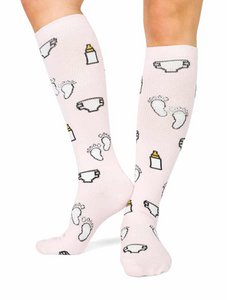 Compression socks Maternity care Pink