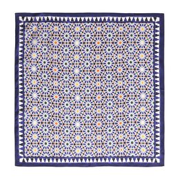 Blue Square Scarf Zellige v2