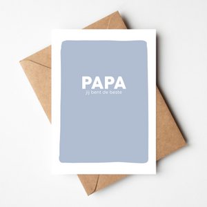 Wenskaart Vaderdag | jij bent de beste