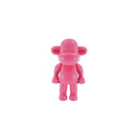 Ornament - Monkey Figurine 'The Legend'- Polyresin - Pink - 11x7x19cm