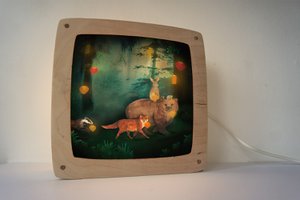 Toverplaat Bosdieren met lampions