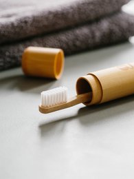 bambus tandbørste etui