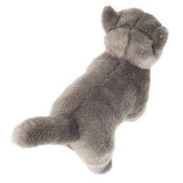 Gatto certosino in piedi 20 cm - peluche - peluche