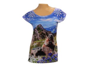 T-shirt marble design with glitter