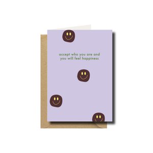 Doppelkarte · Akzeptieren Sie, wer Sie sind