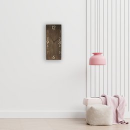 Grote houten wandklok verticale rechthoek moderne boerderij
