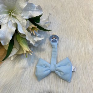 Speenstrikje Klassische Liebe hellblau