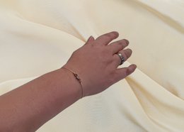 Pulsera de piedras preciosas de cuarzo incluida, Ø 4 mm