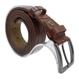 3 cm breiter Ledergürtel mit Krokoprägung in 6 Farben - Damengürtel oder Herrengürtel