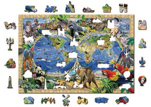 Puzzle - Karte des Tierreichs