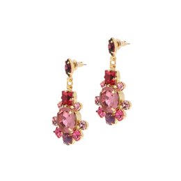 Lalique Earrings Pink