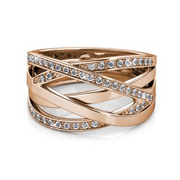 Bague Criss Cross - O Rosé et Cristal