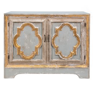 Dressoir Beige Grijs, Hout 120x38x91 cm