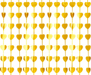 Backdrop gordijn gouden hartjes