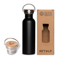 Drinking bottle Urban stainless steel steel Black 750 ml