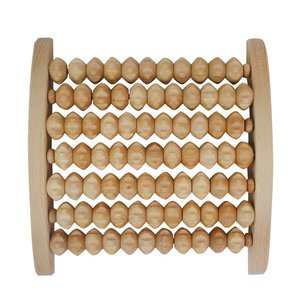 Foot massage roller wood symmetrical, massager