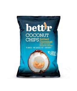 Coconut Chips Salted Caramel, organic, Bett'r, 40g