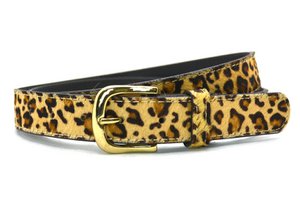 Take -it belt Panter Print 30495 - Gold -colored buckle