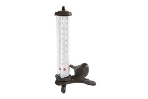 Outdoor thermometer Bird antique brown