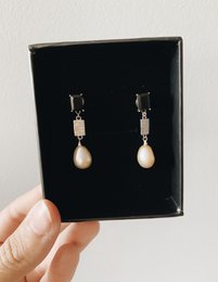 Triple Joy Pearl dråbe ørering - guld