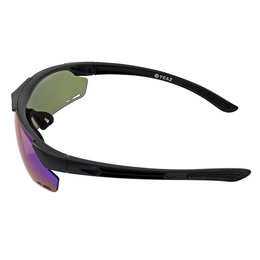 SUNUP Set Magnet-Sport-Sonnenbrille Matt schwarz /  Full Revo Blue