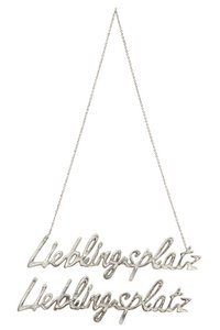 Aluminium hanger "favoriete plek" VE 4