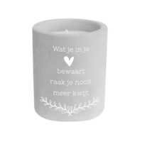 Cement candle - In je hart