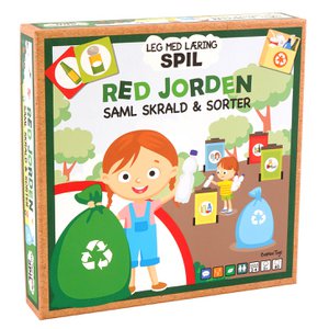 Red de aarde, verzamel afval en sorteer (DK)