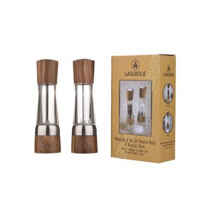 Set of 2 salt mills & 1 Laguiole pepper mill