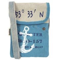 Sunsa schoudertas voor dames. Schoudertas in maritieme stijl. Canvas handtas. kleine crossbodytas voor dames.