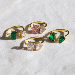 Helena - Pæreformet forlovelsesring vintage
