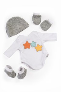 Babyausstattung Grau 40cm