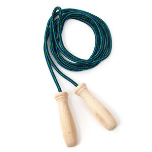 Skipping Rope with Wooden Handle Cotton Rope 230 cm