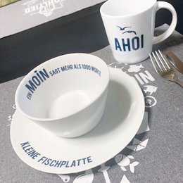 Taza grande de porcelana Ahoy