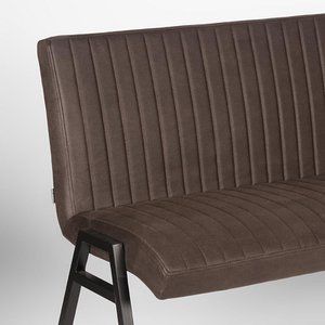 Ommebel Esszimmerbank Matz - Anthrazit - Mikrofaser - 175 cm